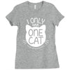 i only have one cat my cat has a few cat Ladies Fitted T-Shirt