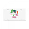 teacher saurus License Plate