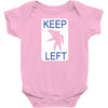keep left shark Baby Bodysuit