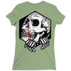 skull hexagon Ladies Fitted T-Shirt