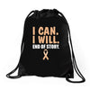 I Can I Will End Of The Story Drawstring Bags