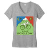 Bicycle Day t-shirt   1943 vintage (albert hofmann lsd) Women's V-Neck T-Shirt