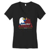 science bless america Women's V-Neck T-Shirt