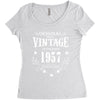original parts vintage established 1957 perfectly aged Women's Triblend Scoop T-shirt