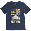 Motorcycles Pop Pop V-Neck Tee