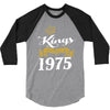 kings are born in 1975 3/4 Sleeve Shirt