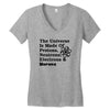 The Universe Is Made Of Protons, Neutrons, Electrons, Morons Women's V-Neck T-Shirt