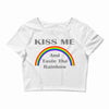 kiss me and taste the rainbow Crop Top
