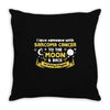 I Love Someone with Sarcoma Cancer to The Moon and Back to Infinity Throw Pillow