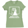 pixel wedding under new management Ladies Fitted T-Shirt