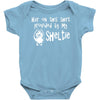 sheltie hair Baby Onesie