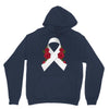 lung cancer white ribbon Unisex Hoodie