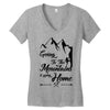 Going To The Mountains Is Going Home Women's V-Neck T-Shirt
