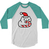 candy cane cat 3/4 Sleeve Shirt