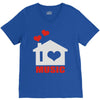 new i love house V-Neck Tee