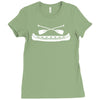 kanu wasser see rudern fun sport outdoor wassersport paddeln Ladies Fitted T-Shirt