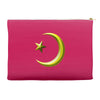 gay pride star and crescent Accessory Pouches