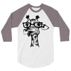 nerd giraffe 3/4 Sleeve Shirt