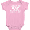 i might be fat mens Baby Onesie