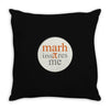 mars inspires me Throw Pillow