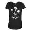 horror icons Maternity Scoop Neck T-shirt