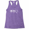 v1 eat sleep code Racerback Tank