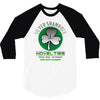 silver shamrock 3/4 Sleeve Shirt