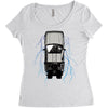 delorean 2 Women's Triblend Scoop T-shirt
