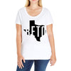 Beto Texas Map Ladies Curvy T-Shirt