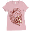 banana eating lion Ladies Fitted T-Shirt