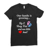 Our Family is Growing Ladies Fitted T-Shirt