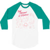 Women's March The Present is Female 3/4 Sleeve Shirt