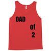 dad of 2 Tank Top