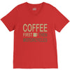 coffee then motorcycles V-Neck Tee