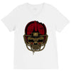 american football skull V-Neck Tee
