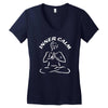 yoga int&eacute;rieur calm Women's V-Neck T-Shirt