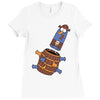 pop up knuckles1 Ladies Fitted T-Shirt