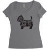 dog lover Women's Triblend Scoop T-shirt