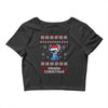 ohana christmas stitch Crop Top
