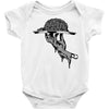 zombie eating brains Baby Onesie