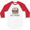 Burger and Fries Best Friends 3/4 Sleeve Shirt