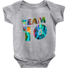 team 10 colorful Baby Onesie