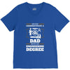 Never Underestimate A Dad With An Engineering Degree V-Neck Tee