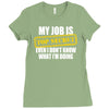 my job is top secret Ladies Fitted T-Shirt