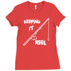 keeping it reel Ladies Fitted T-Shirt