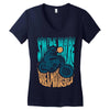 smile more, ride a motorcycle Women's V-Neck T-Shirt