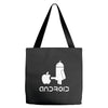 android robot spoof Tote Bags