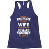 Super Cool Wife Of A Freaking Awesome Husband Racerback Tank