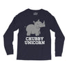 chubby unicorn rhino Long Sleeve Shirts