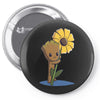 green thumb Pin-back button